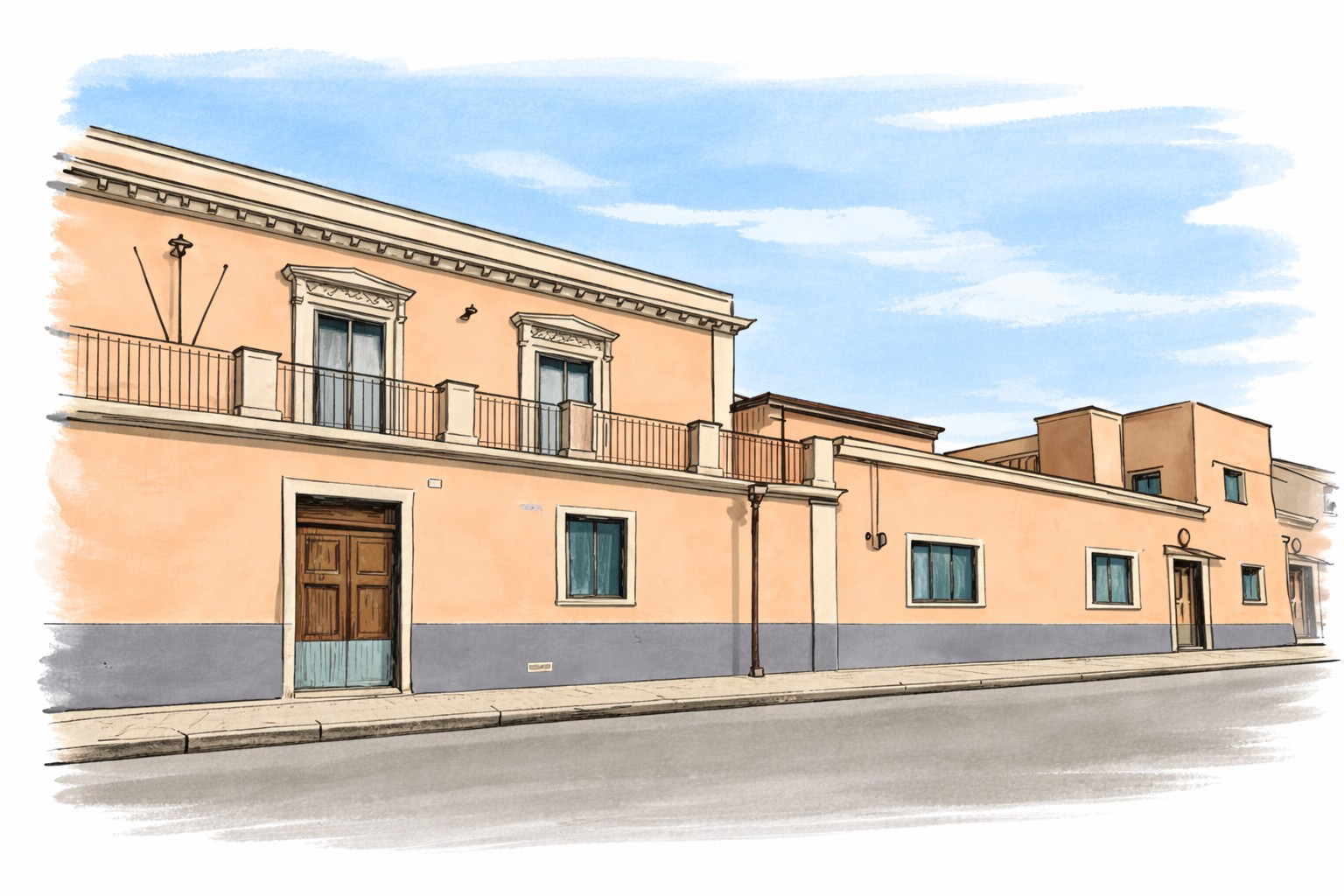 Vista aerea dell'Istituto San Giuseppe